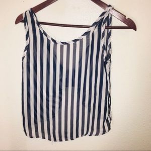 Striped crop top